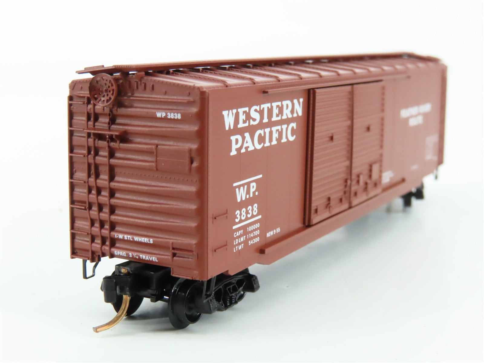 N Scale Micro-Trains MTL 34160 WP Western Pacific 50' Box Car 3838 RTR