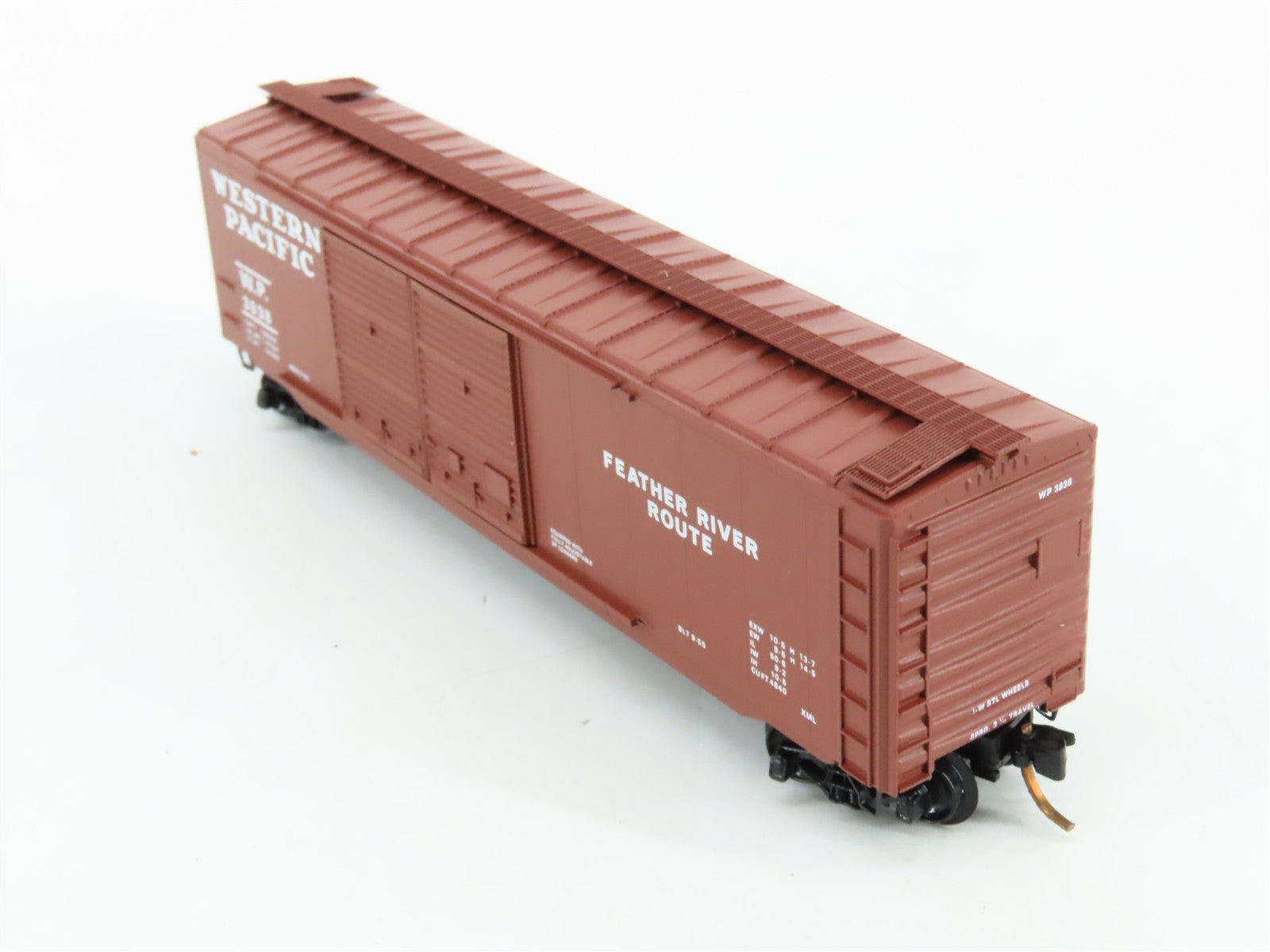 N Scale Micro-Trains MTL 34160 WP Western Pacific 50' Box Car 3838 RTR