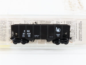 N Scale Micro-Trains MTL 56230 CNJ Jersey Central 33' 2-Bay Hopper 67450 RTR
