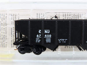 N Scale Micro-Trains MTL 56230 CNJ Jersey Central 33' 2-Bay Hopper 67450 RTR