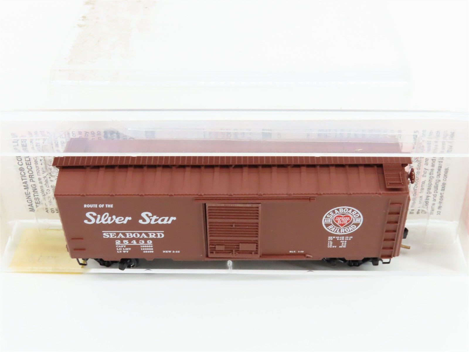 N Scale Micro-Trains MTL 20650 SAL Seaboard Silver Star 40' Box Car 25439 RTR