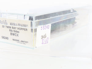 N Scale Micro-Trains MTL 56240 Berwind-White Coal Mining Co. 33' Hopper RTR