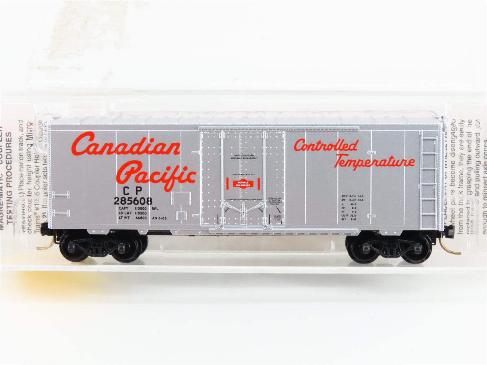 N Scale Micro-Trains MTL 74040/1 CP Canadian Pacific 40' Box Car 285608 RTR