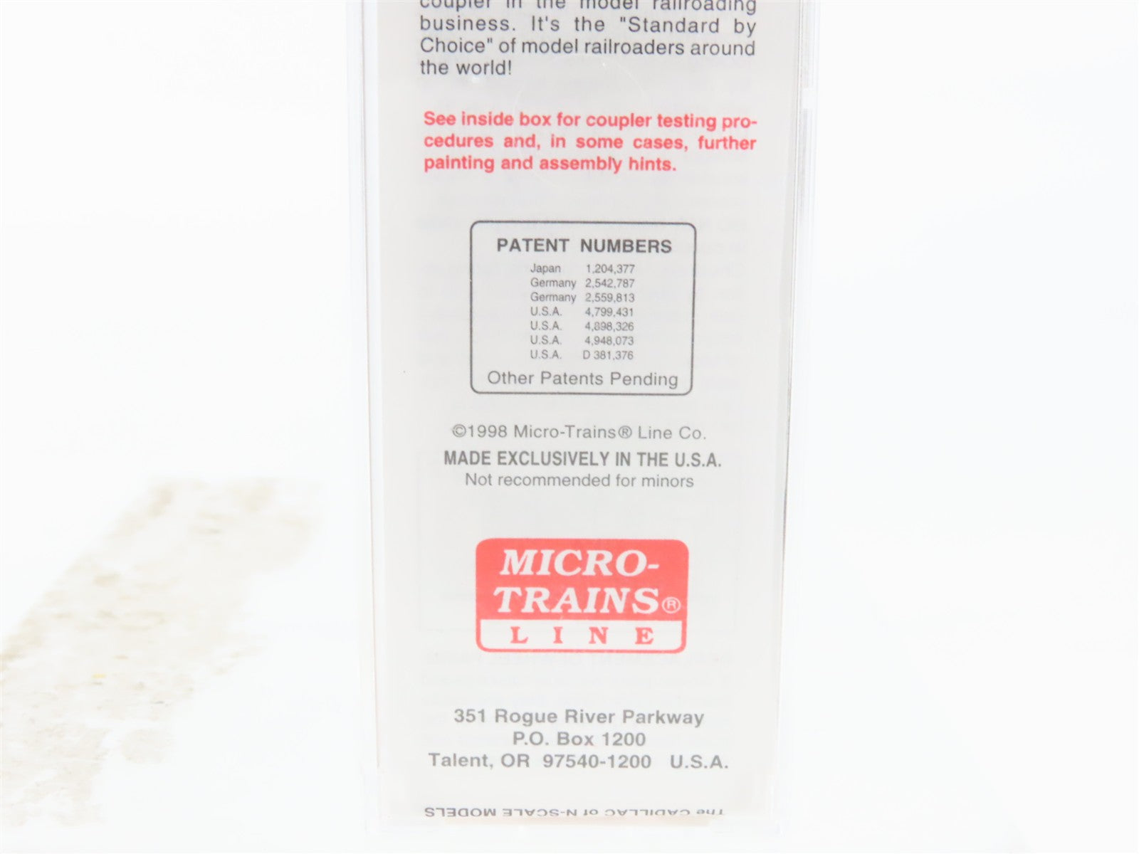 N Scale Micro-Trains MTL 74040/1 CP Canadian Pacific 40' Box Car 285608 RTR
