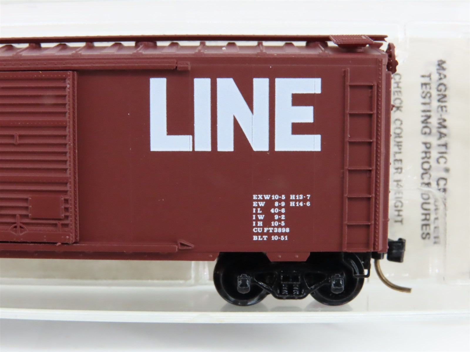 N Scale Kadee Micro-Trains MTL 20900 Soo Line 40' Single Door Box Car 45398 RTR