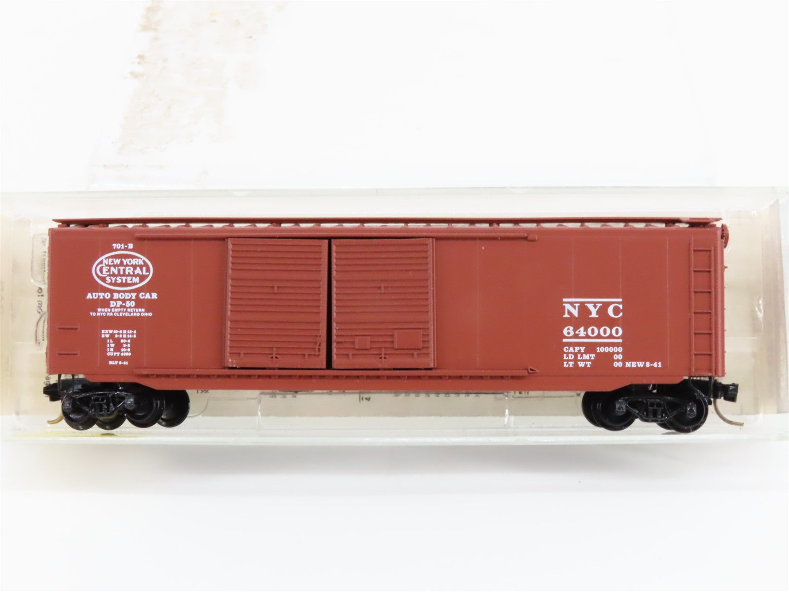 N Scale Micro-Trains MTL 34150 NYC New York Central 50' Box Car 64000 RTR