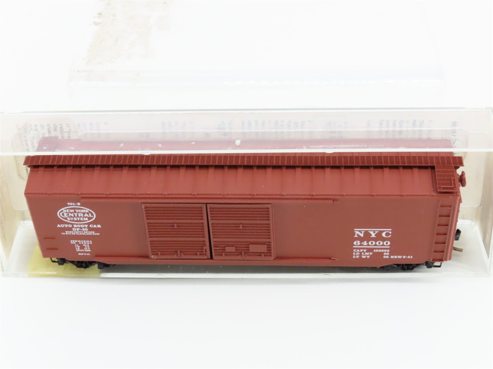 N Scale Micro-Trains MTL 34150 NYC New York Central 50' Box Car 64000 RTR