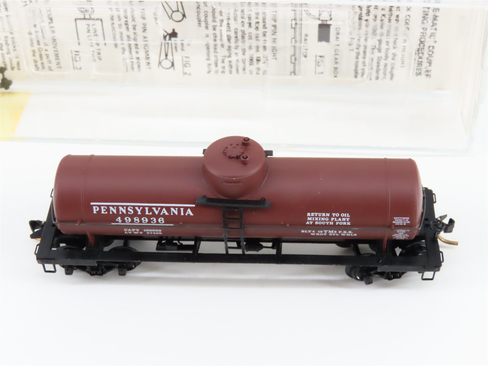 N Scale Micro-Trains MTL 65230 Pennsylvania 39' Tank Car 498936 RTR