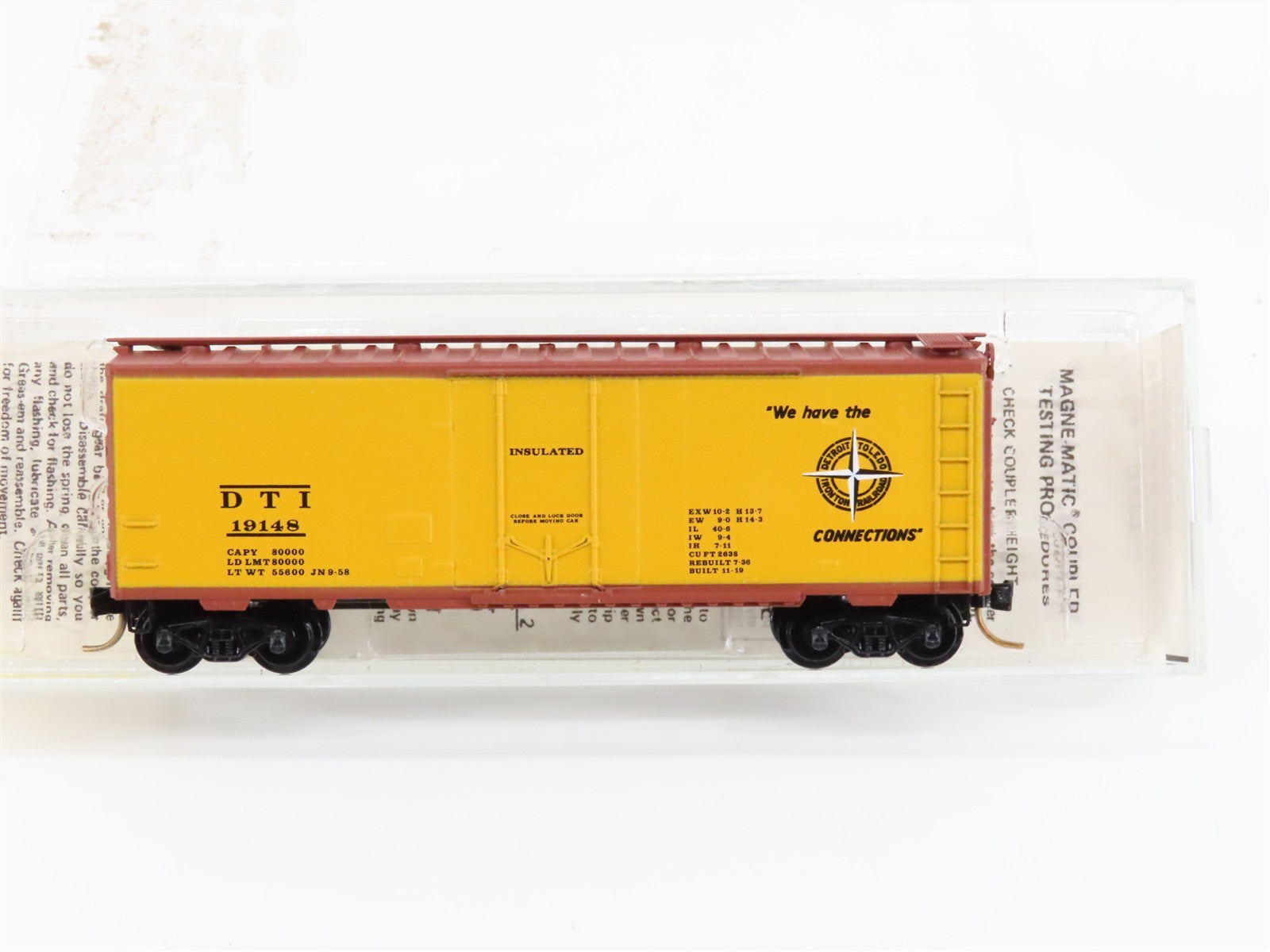 N Kadee Micro-Trains MTL 21130 DTI Detroit, Toledo & Ironton 40' Box Car 19148