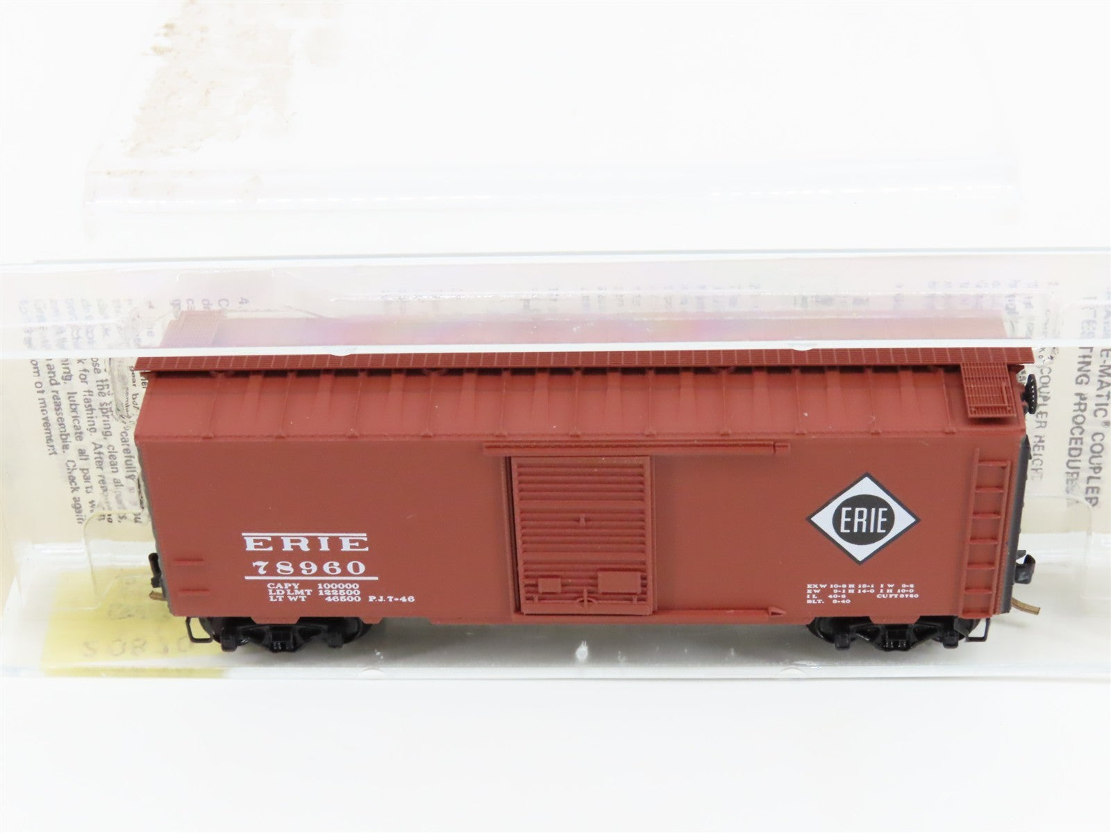 N Scale Kadee Micro-Trains MTL 20870 Erie 40' Single Door Box Car 78960 RTR
