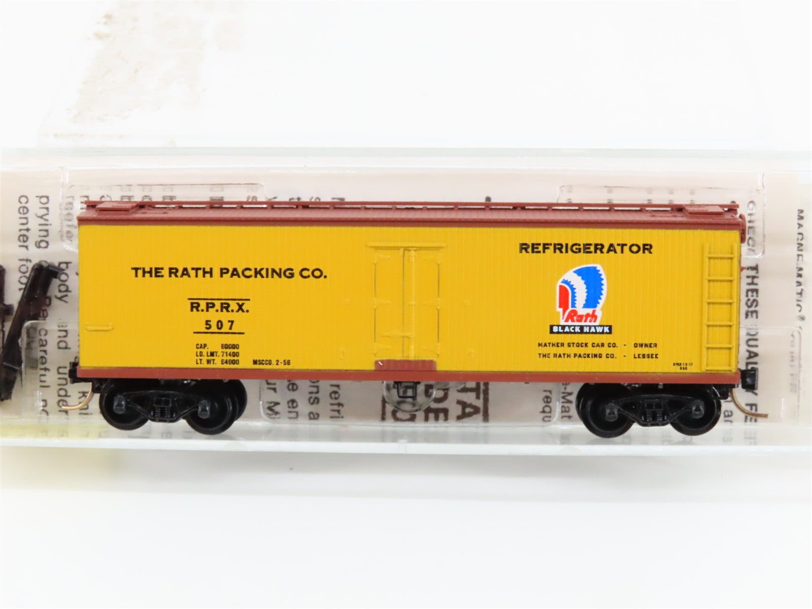 N Scale Micro-Trains MTL 47310 RPRX Rath Packing Co. 40' Reefer 507 RTR