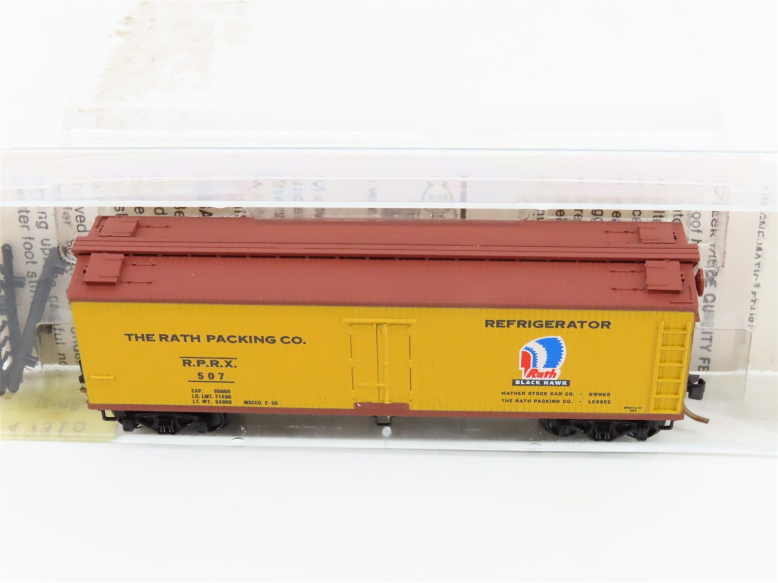N Scale Micro-Trains MTL 47310 RPRX Rath Packing Co. 40' Reefer 507 RTR