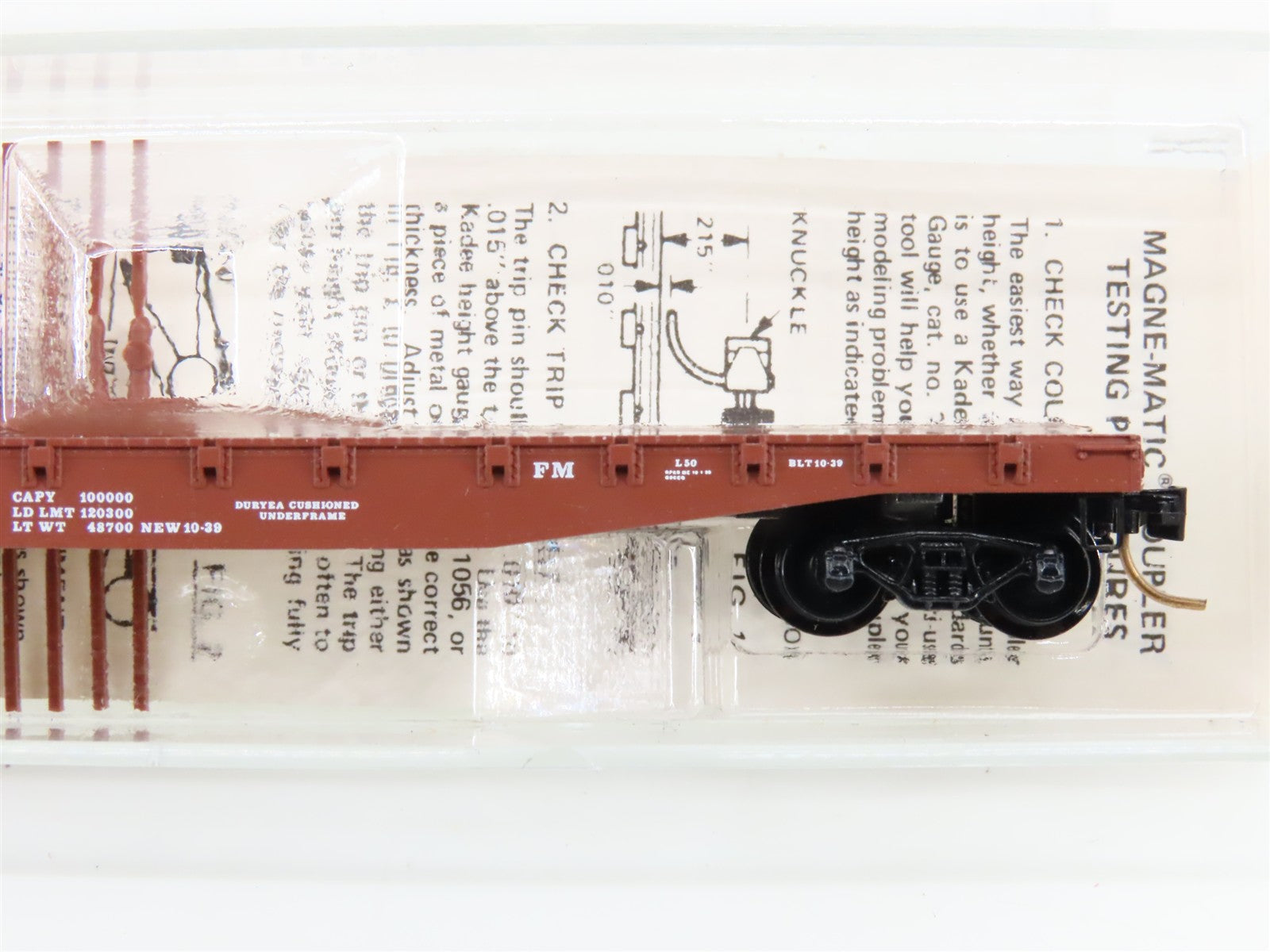 N Scale Micro-Trains MTL 45160 WM Western & Maryland 50' Flat Car 2551 RTR