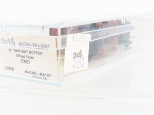 N Kadee Micro-Trains MTL 55250 CMO Chicago & North Western 2-Bay Hopper 50199