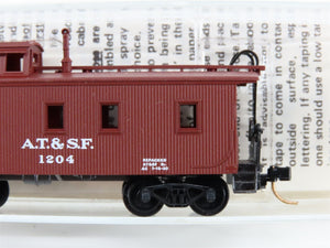 N Kadee Micro-Trains MTL 50040 ATSF Santa Fe 34' Wood Sheathed Caboose 1204 RTR