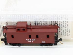 N Kadee Micro-Trains MTL 50040 ATSF Santa Fe 34' Wood Sheathed Caboose 1204 RTR