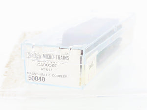 N Kadee Micro-Trains MTL 50040 ATSF Santa Fe 34' Wood Sheathed Caboose 1204 RTR