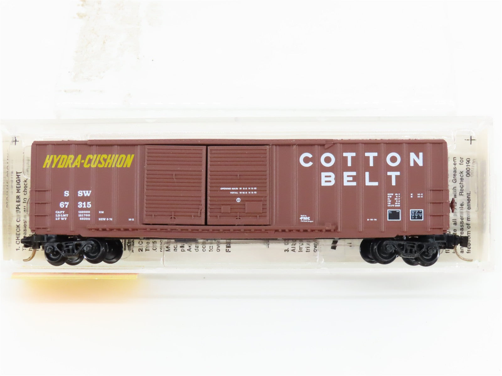 N Scale Micro-Trains MTL 30060 SSW Cotton Belt 50' Box Car 67315 RTR