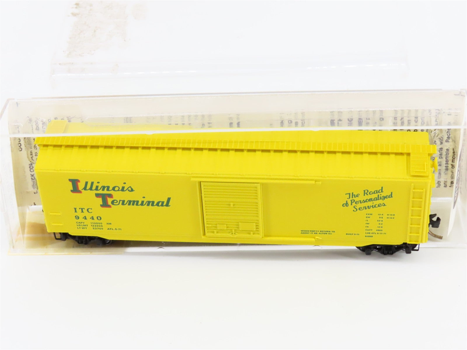 N Scale Micro-Trains MTL 31010 ITC Illinois Terminal 50' Box Car 9440 RTR