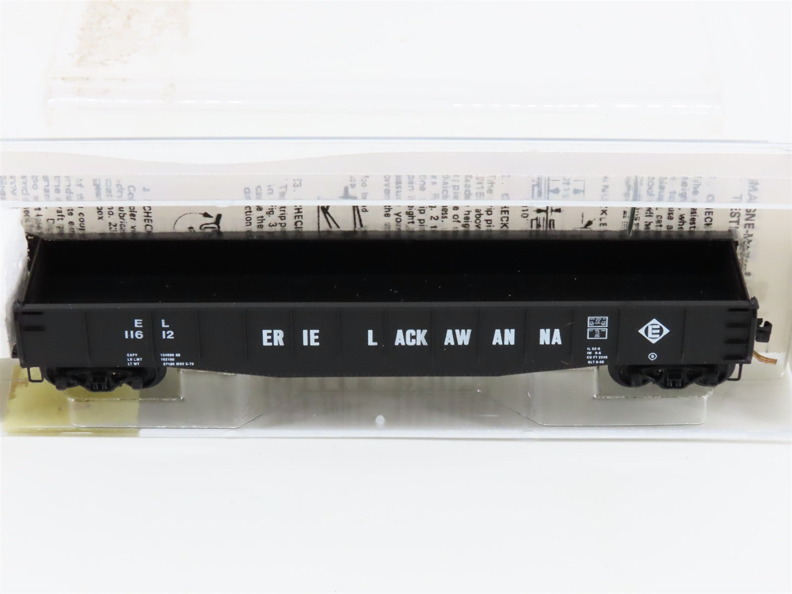 N Scale Micro-Trains MTL 46220 EL Erie Lackawanna 50' Gondola 11612 RTR