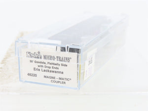 N Scale Micro-Trains MTL 46220 EL Erie Lackawanna 50' Gondola 11612 RTR