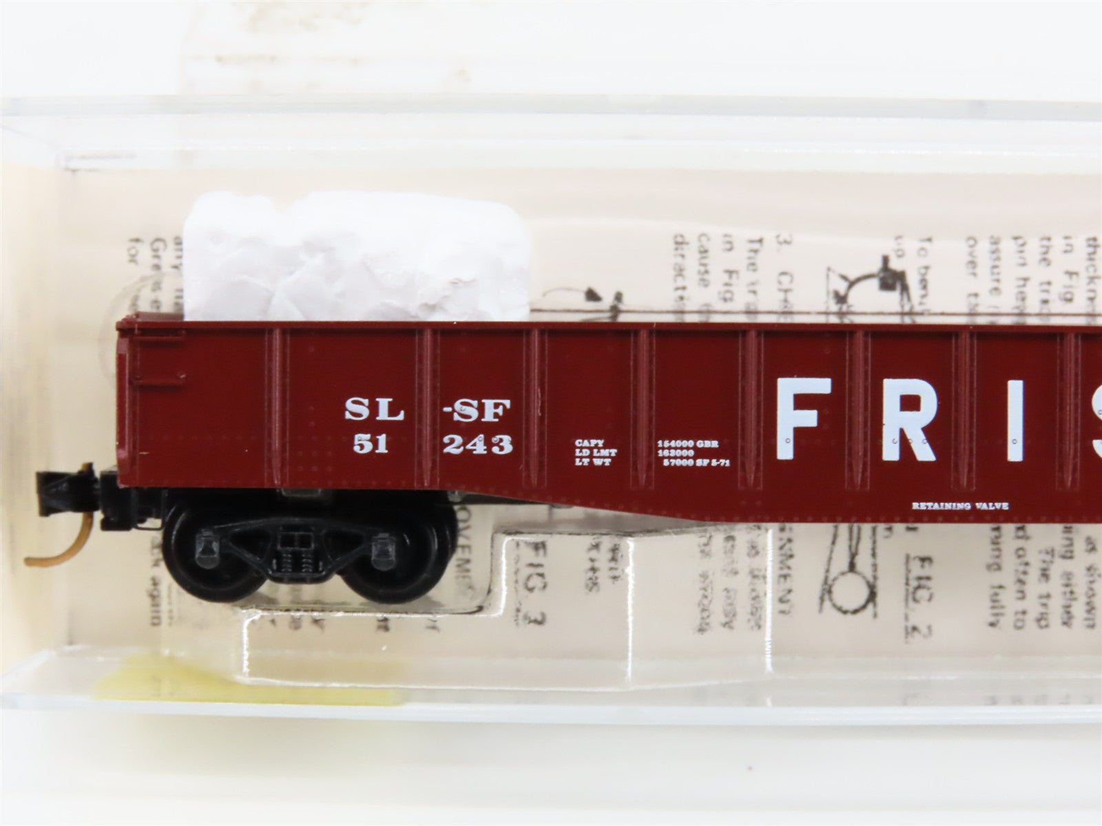N Scale Micro-Trains MTL 46230 SL-SF Frisco 50' Gondola 51243 RTR