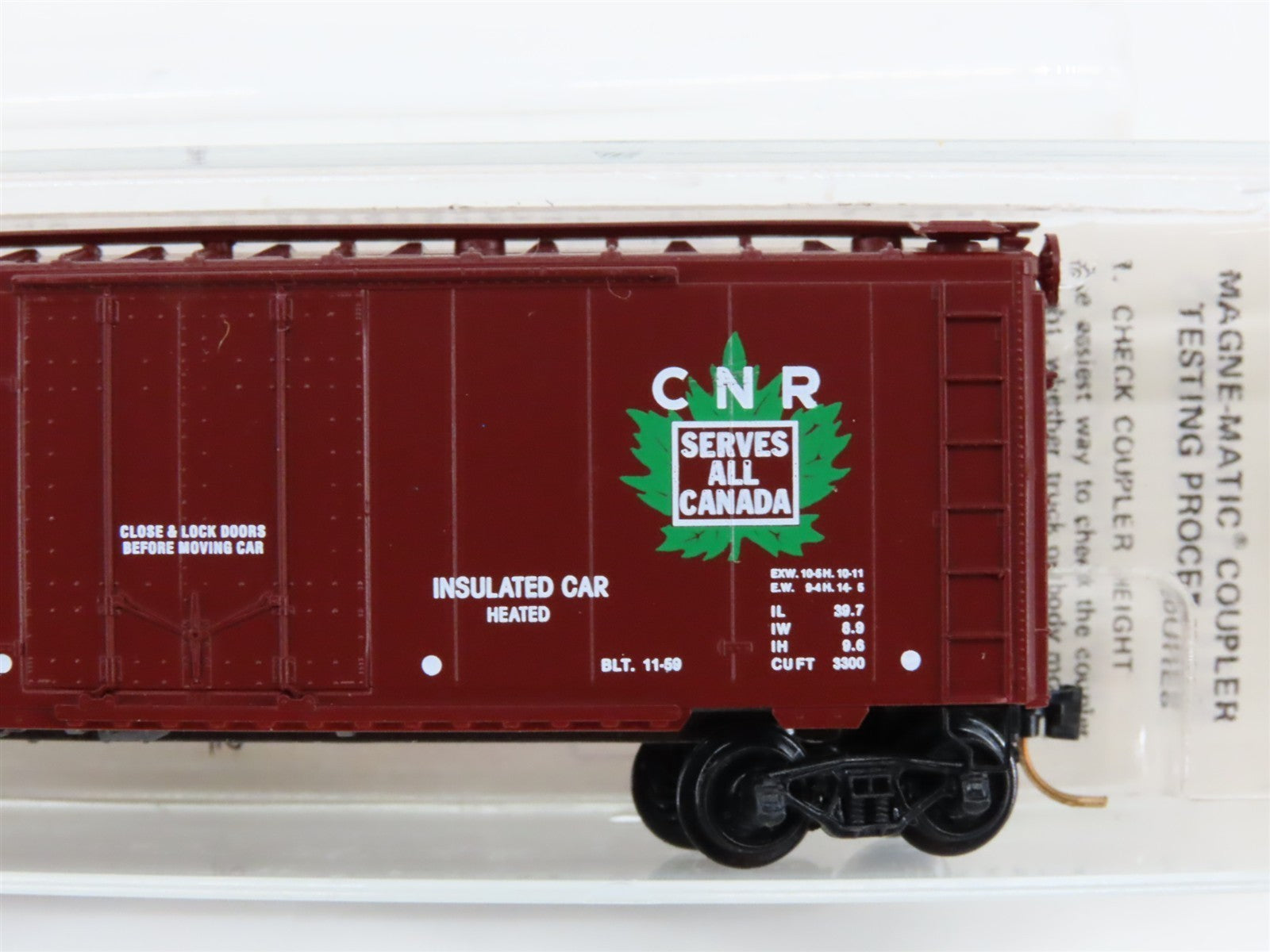 N Scale Kadee Micro-Trains MTL 21120 CN Canadian National 40' Box Car 290105 RTR