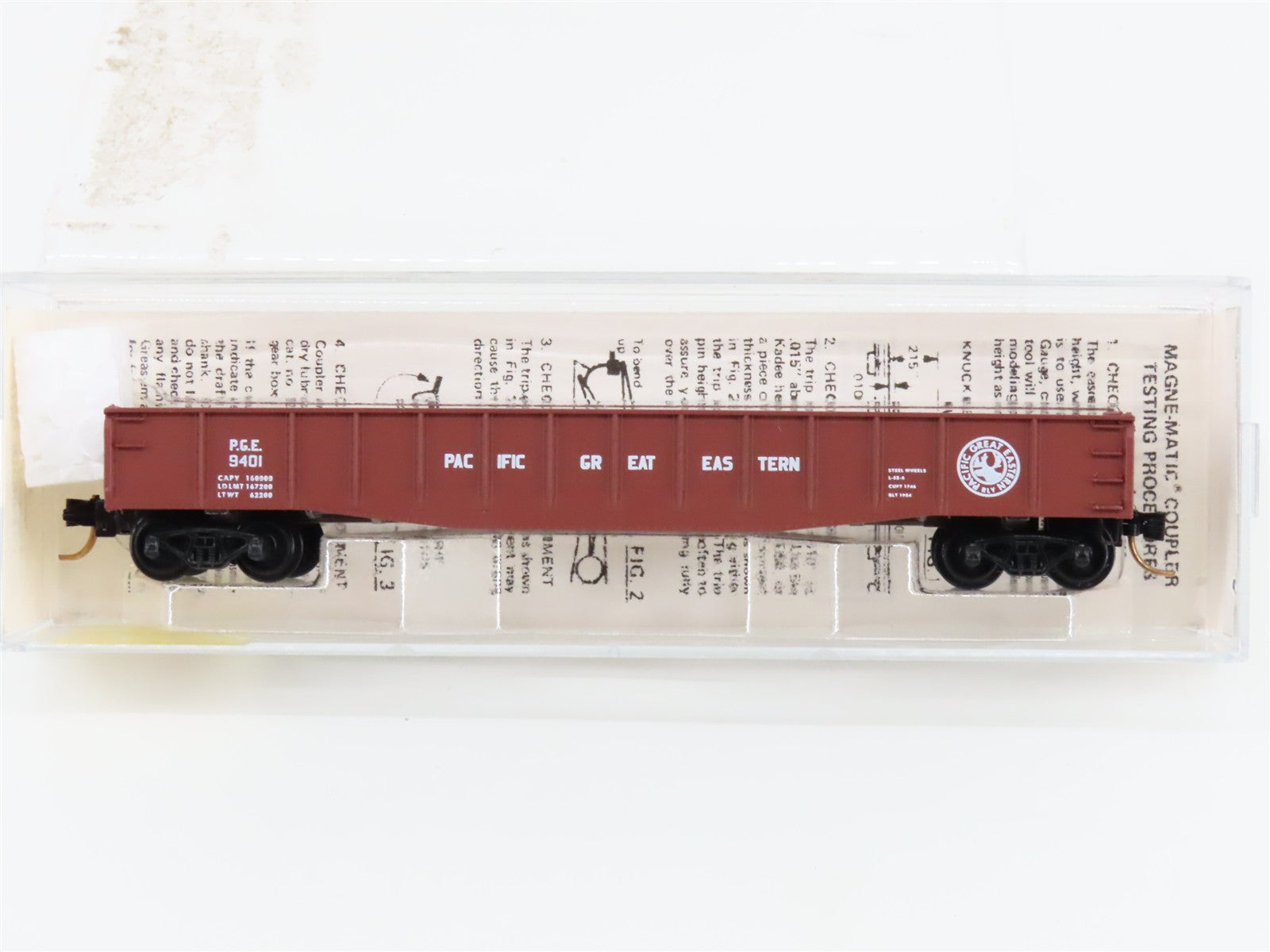 N Scale Micro-Trains MTL 46300 PGE Pacific Great Eastern 50' Gondola 9401 RTR