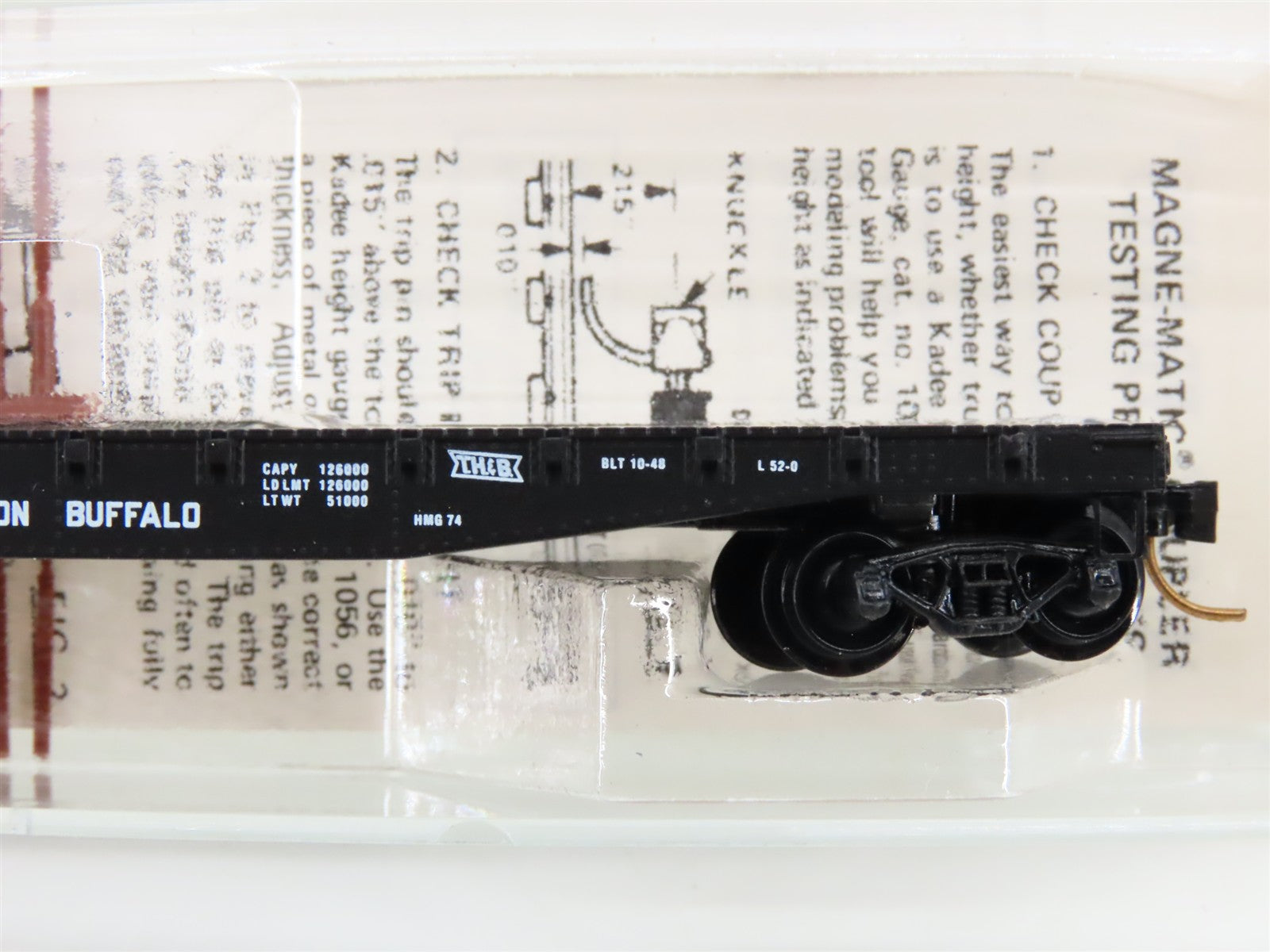 N Scale Micro-Trains MTL 45150 Toronto Hamilton Buffalo 50' Flat Car RTR