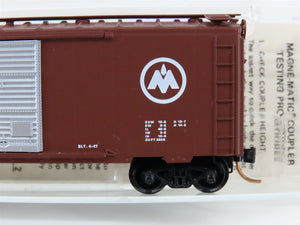N Scale Kadee Micro-Trains MTL 20770 MON Monon 40' Single Door Box Car 1233 RTR