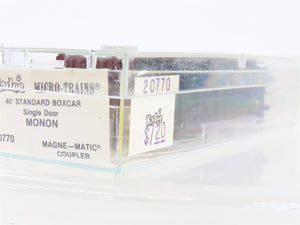 N Scale Kadee Micro-Trains MTL 20770 MON Monon 40' Single Door Box Car 1233 RTR