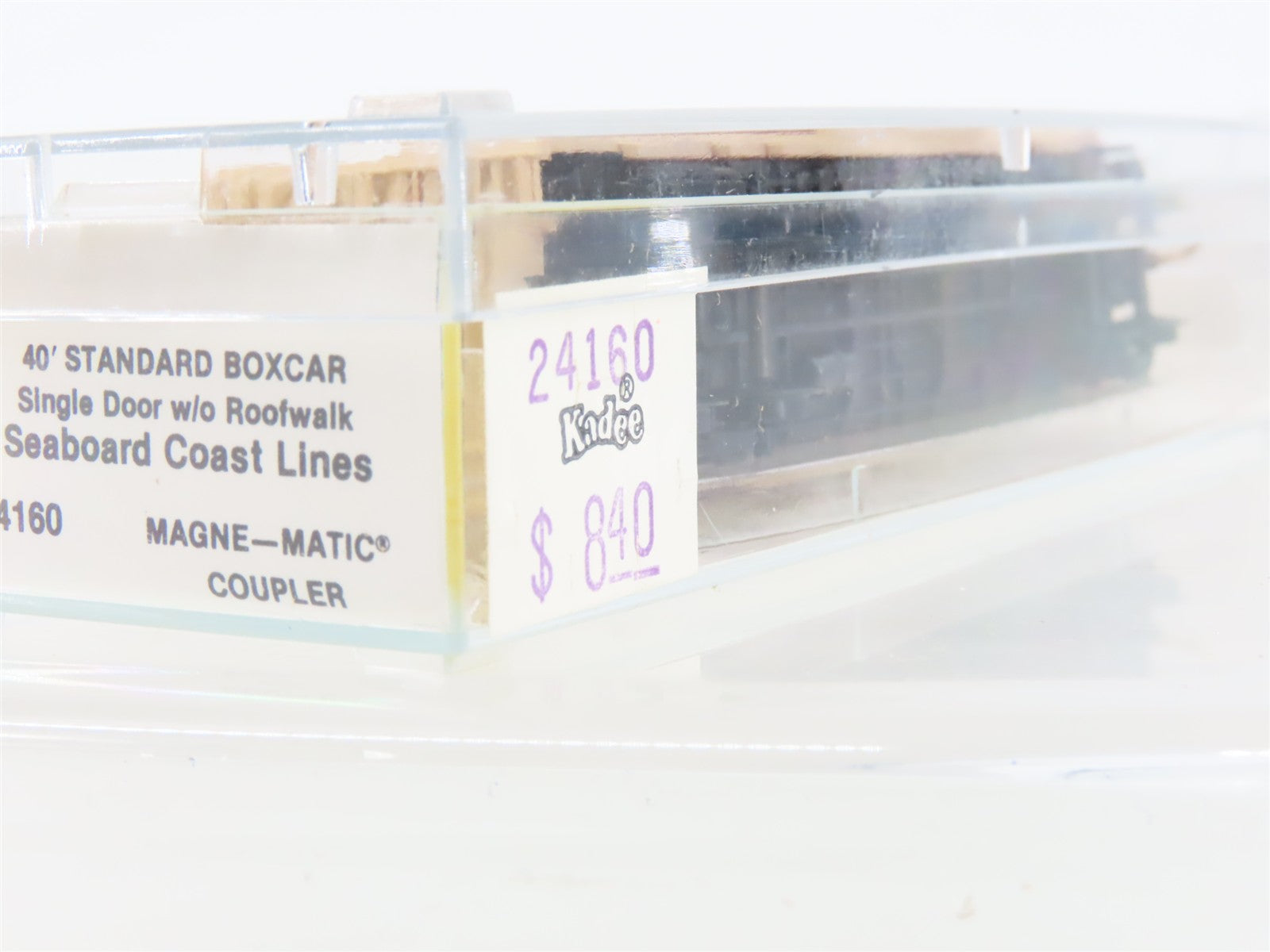 N Kadee Micro-Trains MTL 24160 SCL Seaboard Coast Line 40' Box Car 813559 RTR