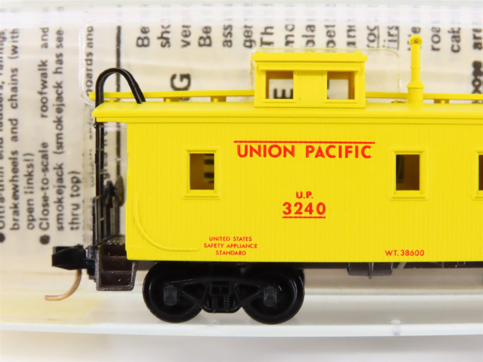 N Scale Micro-Trains MTL 50100 UP Union Pacific 34' Wood-Sheathed Caboose RTR