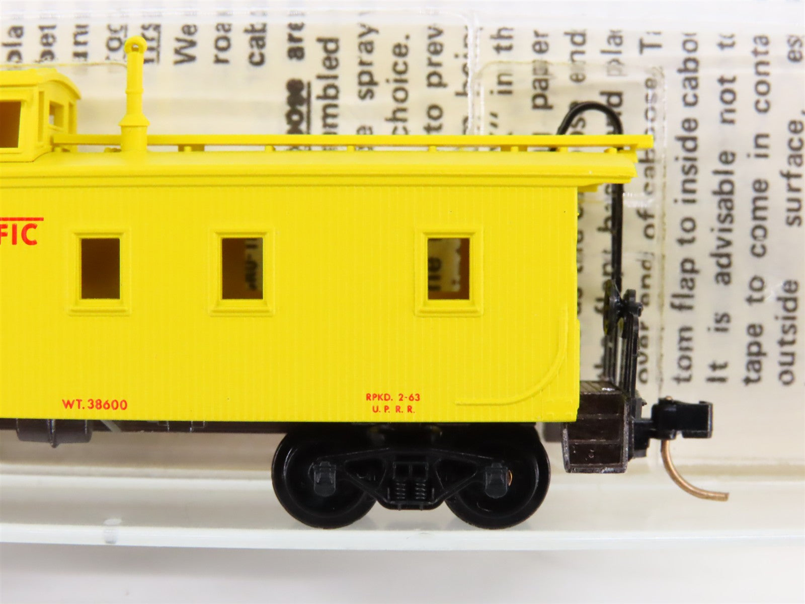 N Scale Micro-Trains MTL 50100 UP Union Pacific 34' Wood-Sheathed Caboose RTR