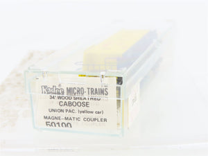 N Scale Micro-Trains MTL 50100 UP Union Pacific 34' Wood-Sheathed Caboose RTR