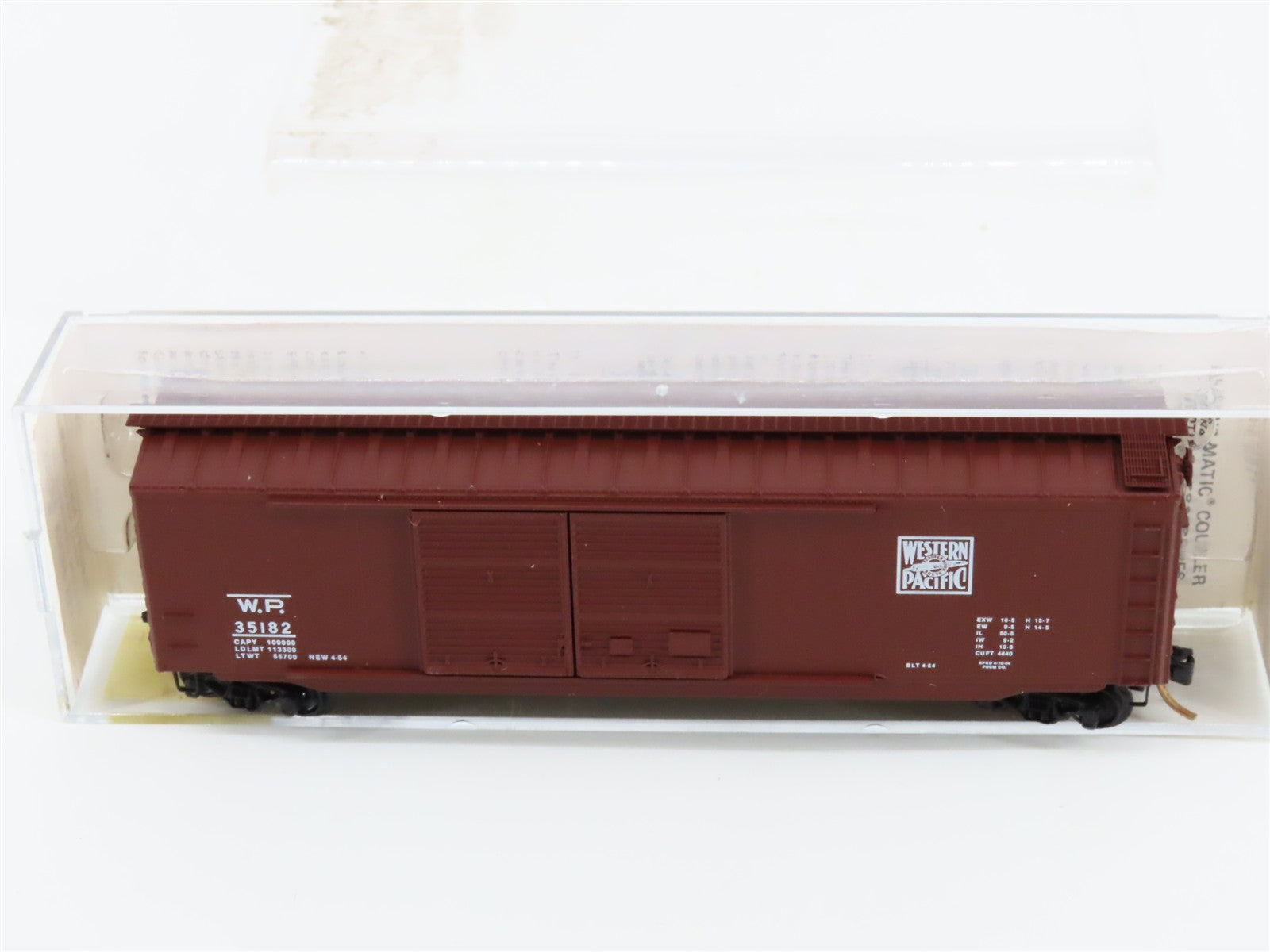 N Scale Micro-Trains MTL 34130 WP Western Pacific 50' Box Car 35182 RTR