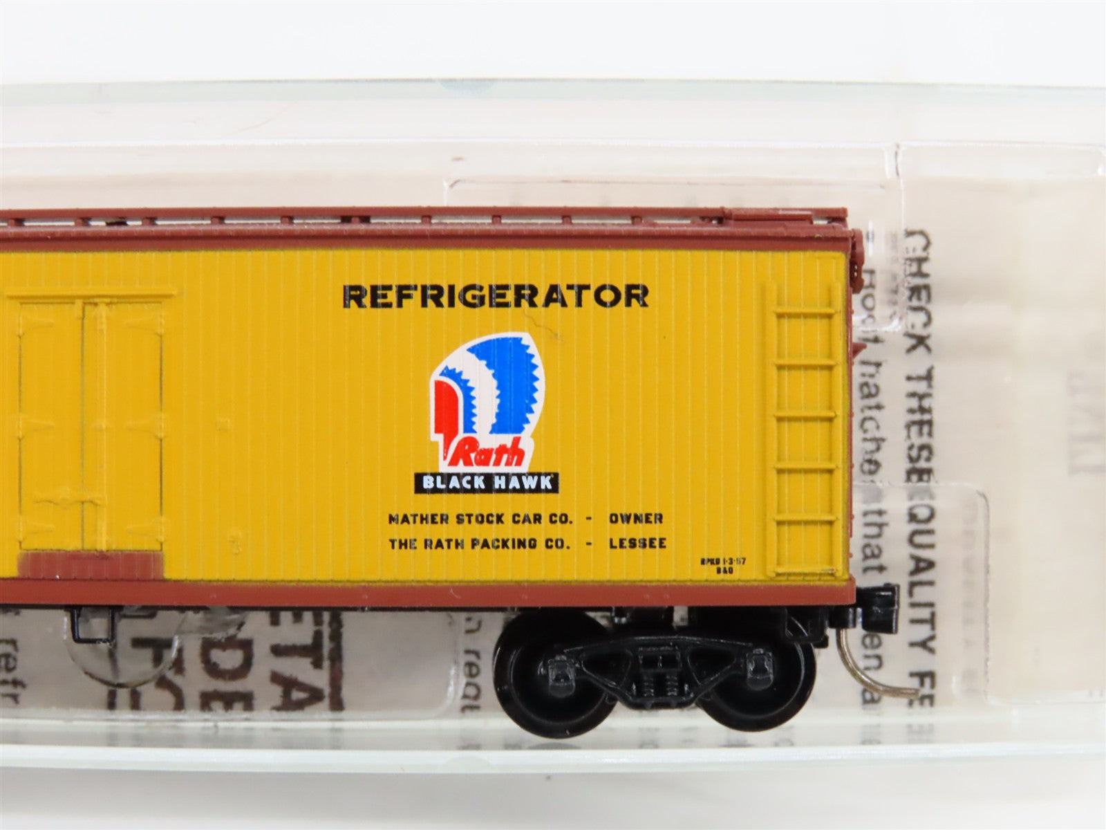 N Scale Micro-Trains MTL 47310 Rath Packing Co. 40' Wood-Sheathed Reefer RTR