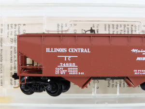 N Scale Micro-Trains MTL 55240 IC Illinois Central 33' 2-Bay Hopper 74825 RTR