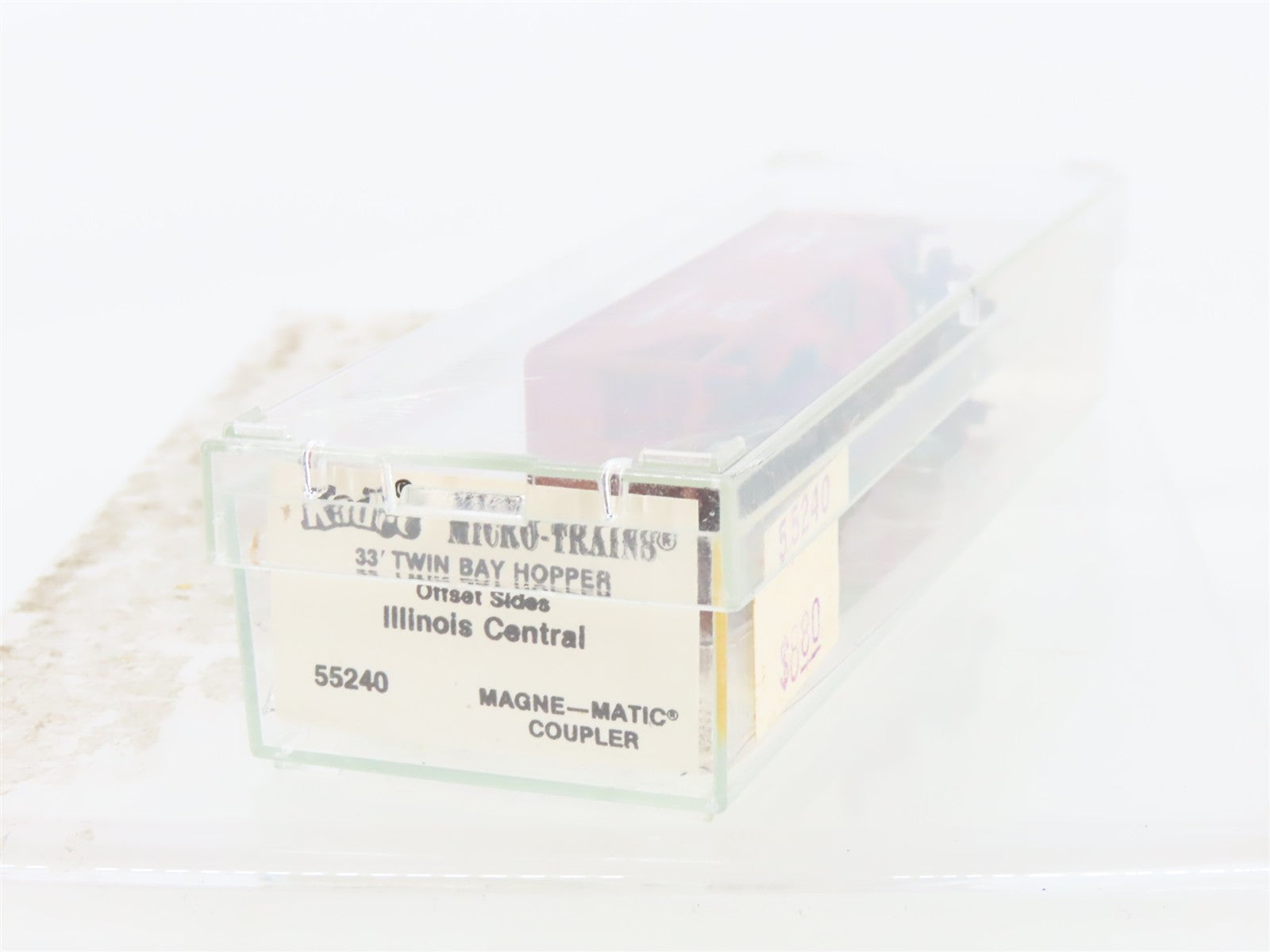 N Scale Micro-Trains MTL 55240 IC Illinois Central 33' 2-Bay Hopper 74825 RTR