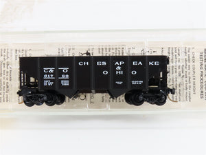 N Scale Micro-Trains MTL 56220 Chesapeake & Ohio 33' 2-Bay Rib Side Hopper RTR