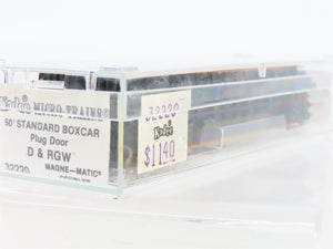 N Scale Micro-Trains MTL 32220 Denver & Rio Grande Western 50' Box Car RTR