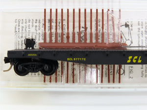 N Scale Micro-Trains MTL 45170 SCL Seaboard Coast Line 50' Flat Car 677172 RTR