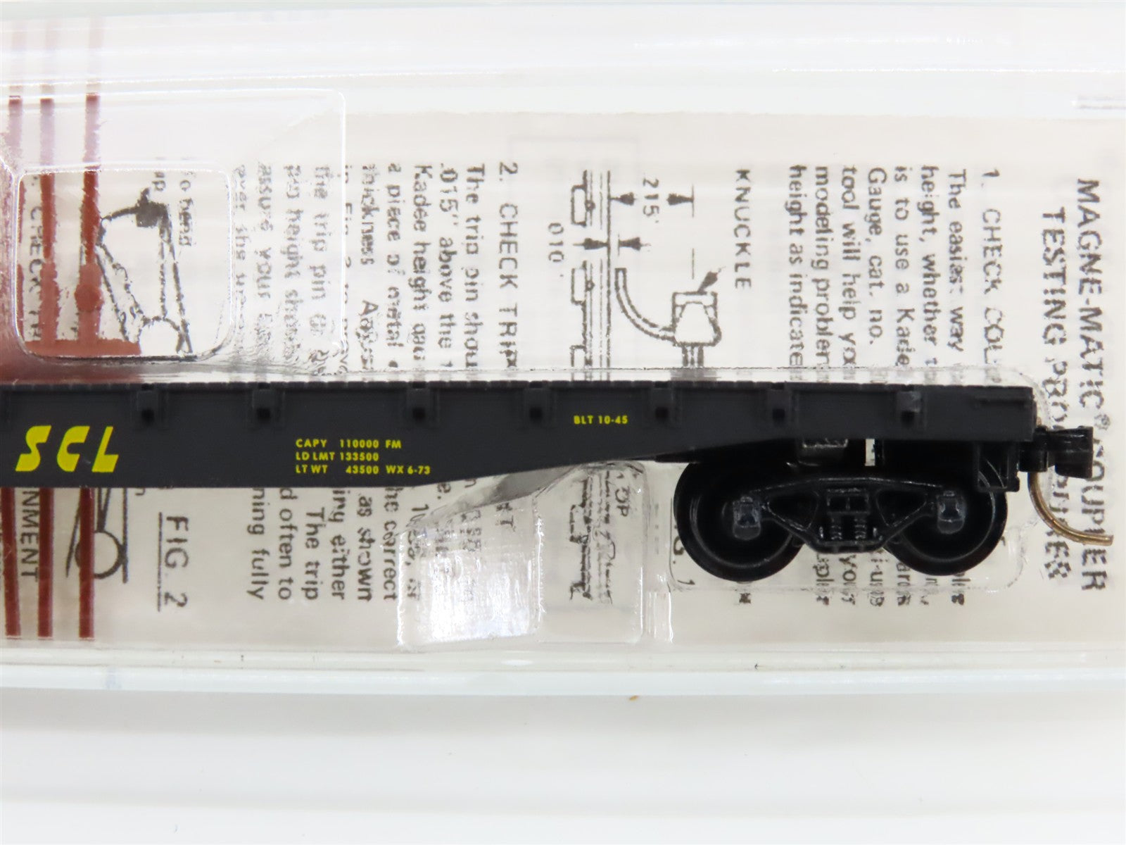 N Scale Micro-Trains MTL 45170 SCL Seaboard Coast Line 50' Flat Car 677172 RTR