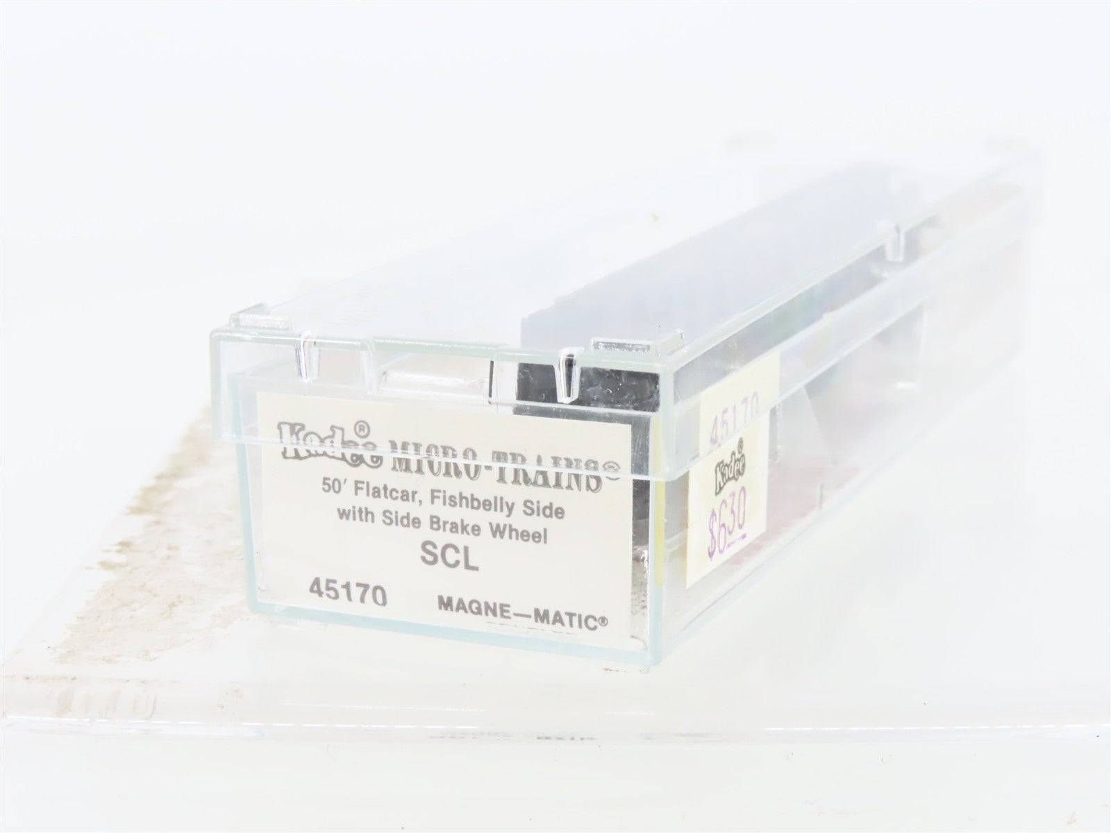 N Scale Micro-Trains MTL 45170 SCL Seaboard Coast Line 50' Flat Car 677172 RTR