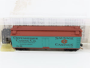 N Scale Micro-Trains MTL 49280 OPPX Oppenheimer Casing Co. 40' Reefer 8025 RTR