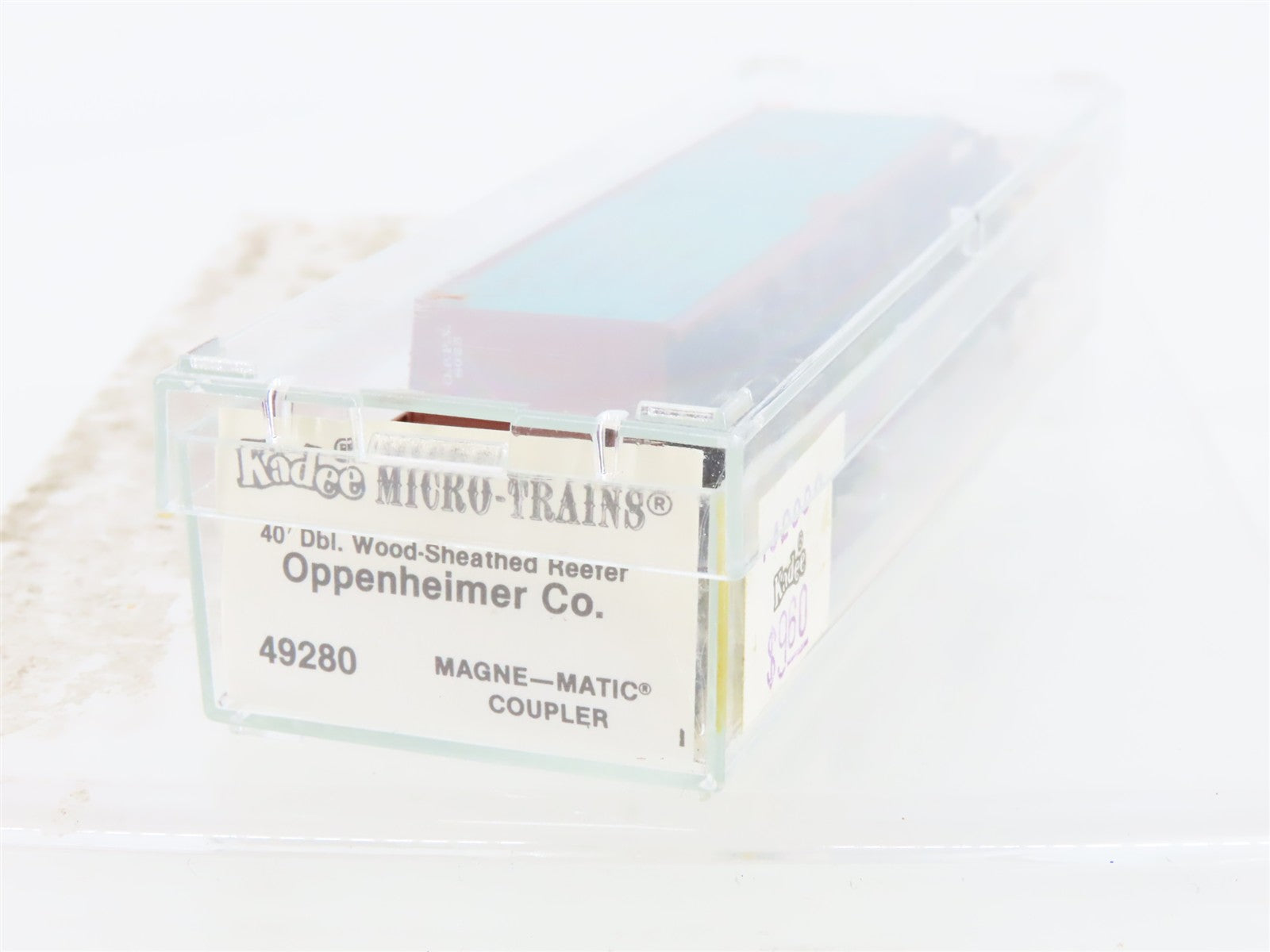 N Scale Micro-Trains MTL 49280 OPPX Oppenheimer Casing Co. 40' Reefer 8025 RTR