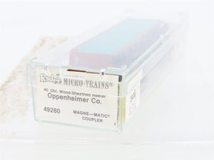 N Scale Micro-Trains MTL 49280 OPPX Oppenheimer Casing Co. 40' Reefer 8025 RTR