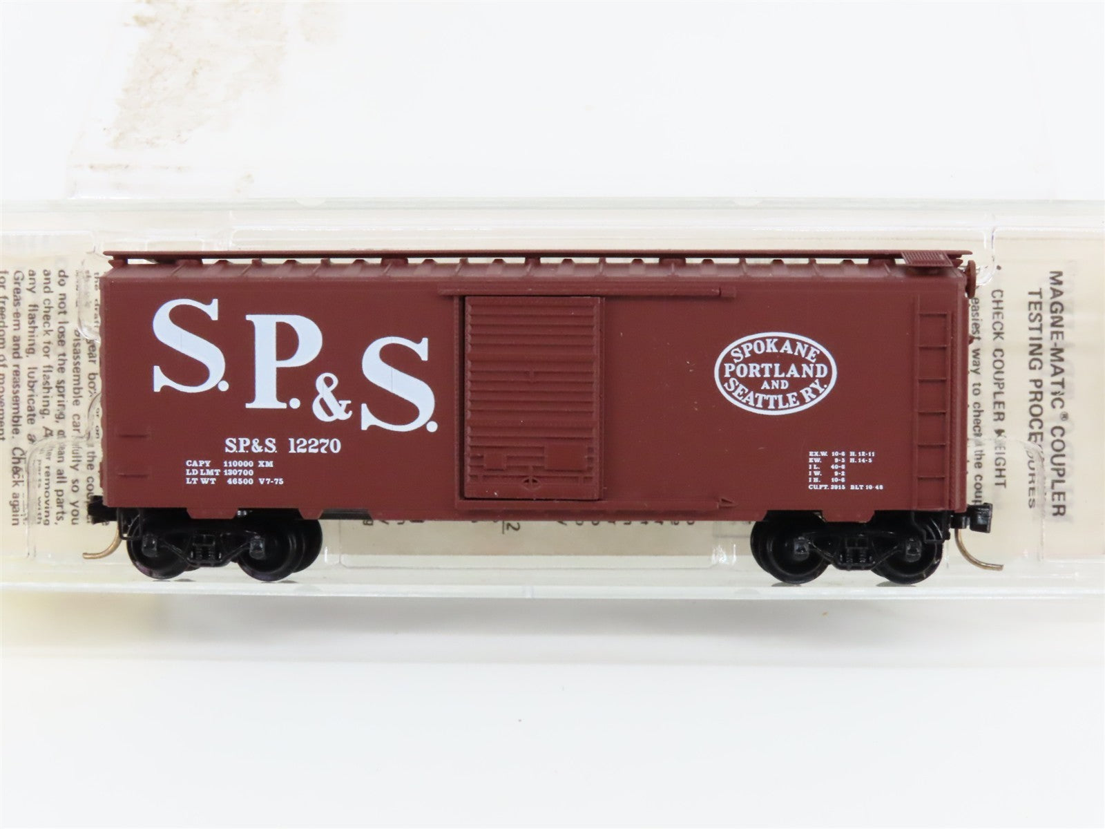 N Kadee Micro-Trains MTL 20850 SP&S Spokane, Portland & Seattle 40' Boxcar 12270