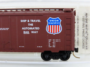 N Kadee Micro-Trains MTL 21140 UP Union Pacific 40' Plug Door Box Car 113596 RTR