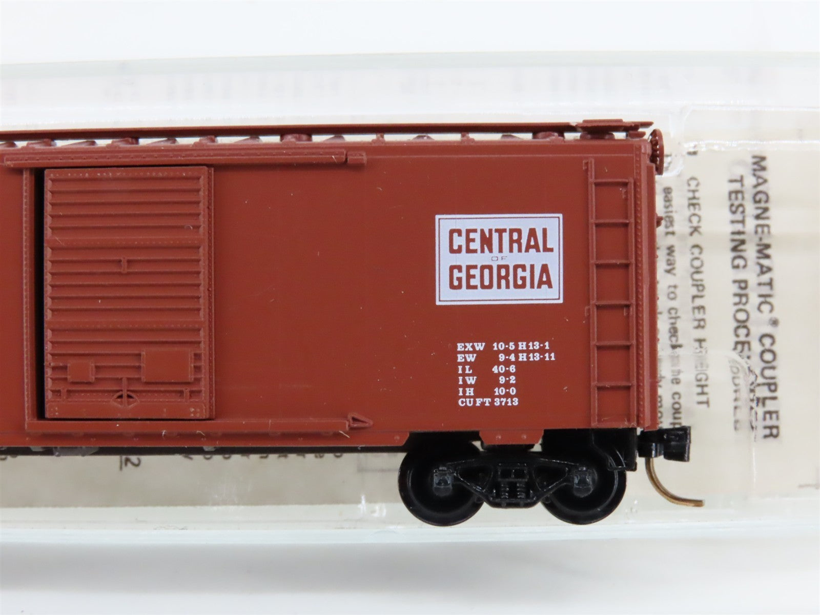 N Scale Kadee Micro-Trains MTL 20920 CG Central of Georgia 40' Box Car 4740 RTR